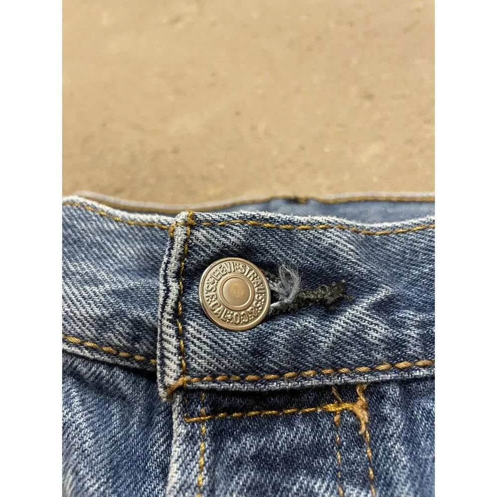 Levis‎ 501 Jeans Mens 36x30 Medium Wash Blue Denim Straight Leg Button Fly